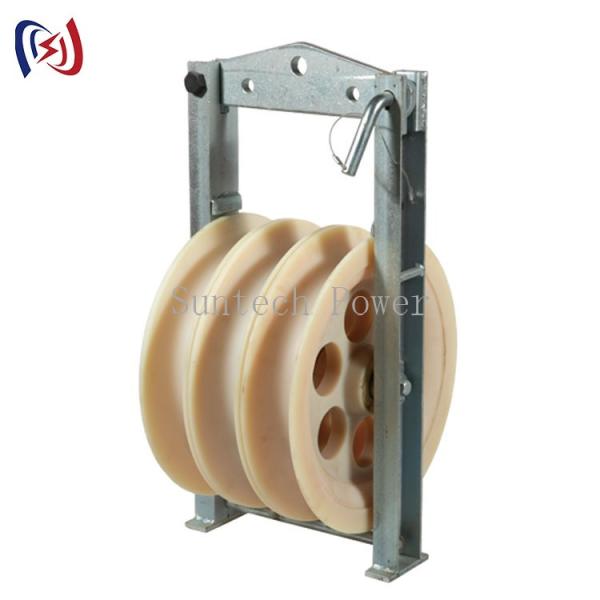 508x100 Nylon Sheave Stringing Pulley Conductor Stringing Blocks