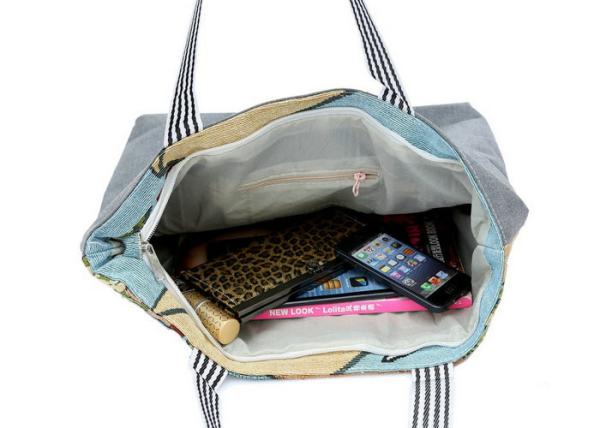 Sacos de compras da lona do teste padrão do ponto dos desenhos animados, sacolas bonitos da lona