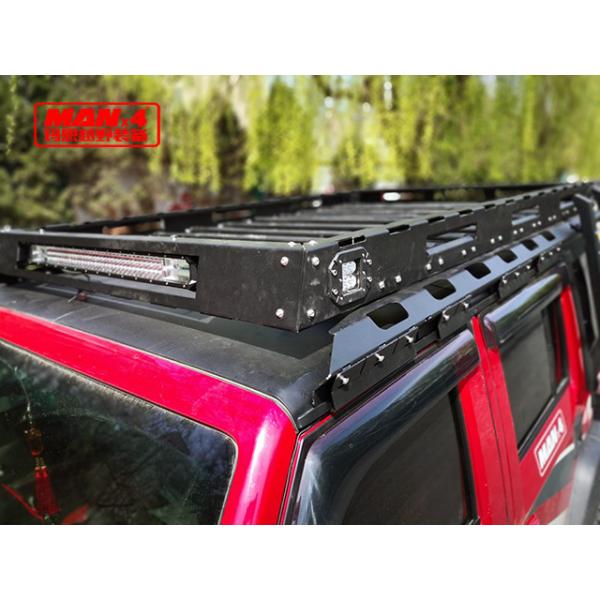 Q235 Steel Heavy Duty Wrangler JK JL JEEP Roof Rack With LED