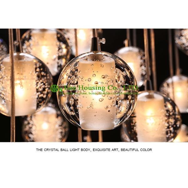 Beautiful Color Crystal Sphere Lamp Led Bulb Lighting Pendant Light