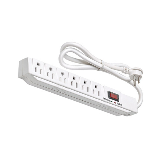 6 outlet Power Strip and Extension Socket With 15A Circuit Breaker Surger Protector