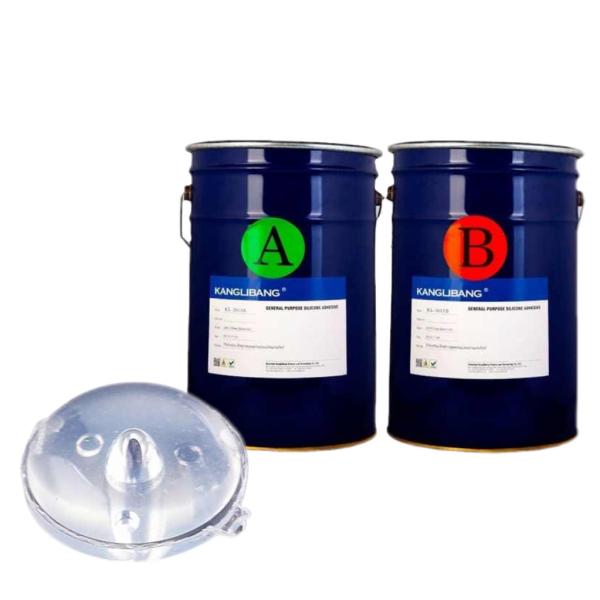 Produits en caoutchouc de silicone liquide LSR autoadhésif à deux composants transparents
