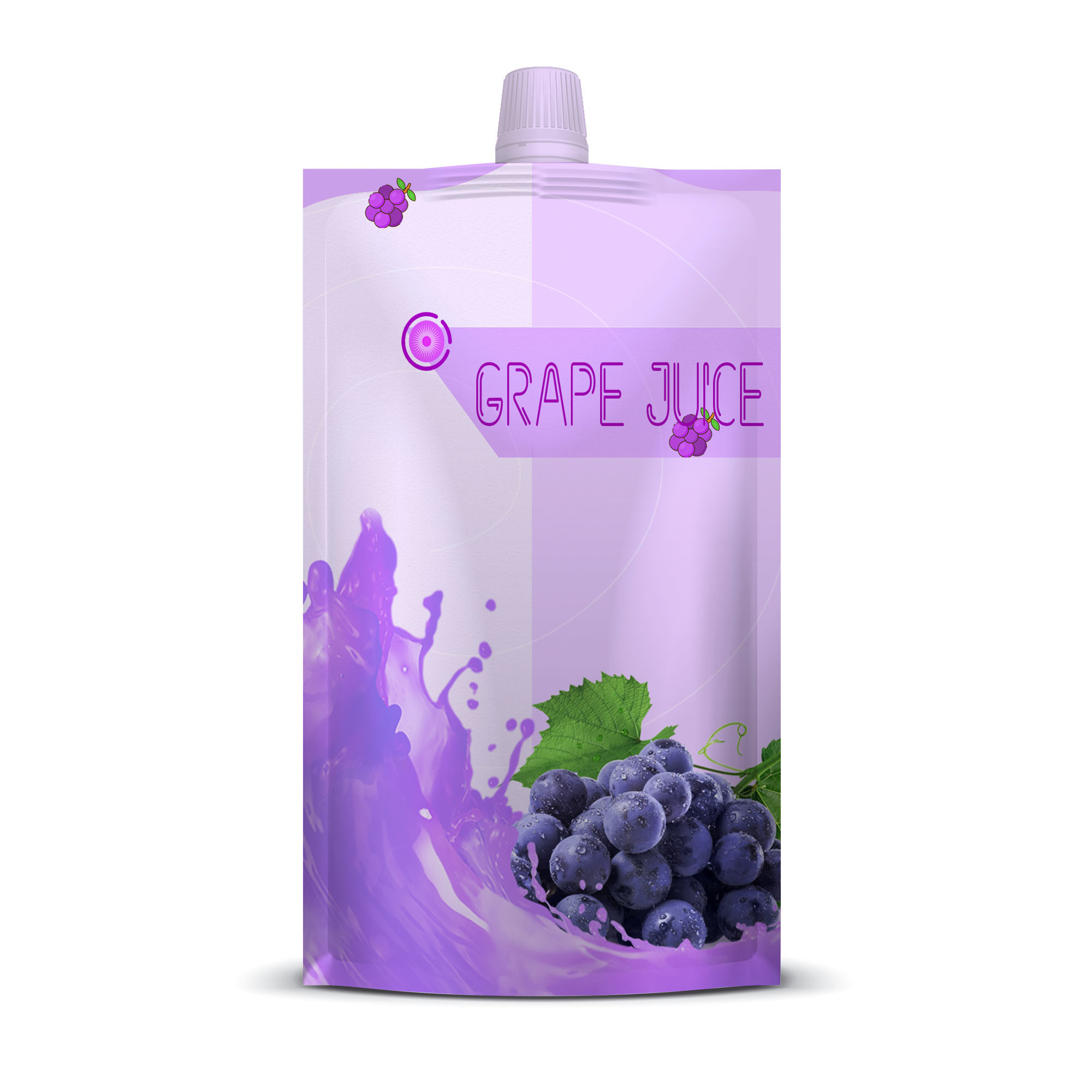 100ml стоят вверх многоразовый пластиковый мешок Spout сока не токсический