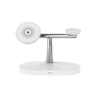Carregamento sem fio de 10 watts magnético Apple para relógio de telefone fone de ouvido preto e branco