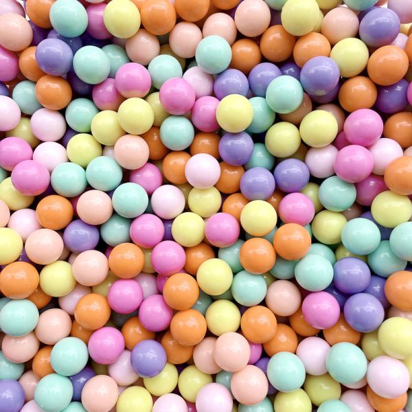 Acrylic Shiny Solid Color Beads Candy Color Nonporous Straight Hole Bead Beads Door Curtain Diy Accessories Wholesale