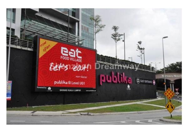 8000 nits PH16 Electronic Outdoor Advertising LED Display IP65 Water Resistance For School