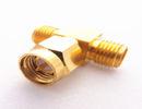 T Type RF Antenna Connector SMA Male To 2 SMA Female Adapter RF Spliter