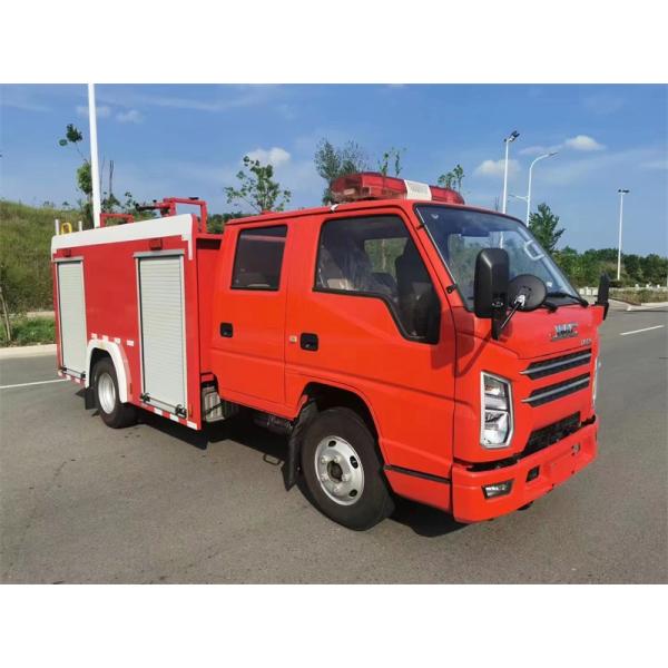JMC 2T Mini Pequeño 3.56cbm Alto de chorro 40m Tanque de agua 2+3 hombres 4X2 tanque de agua Camión de bomberos