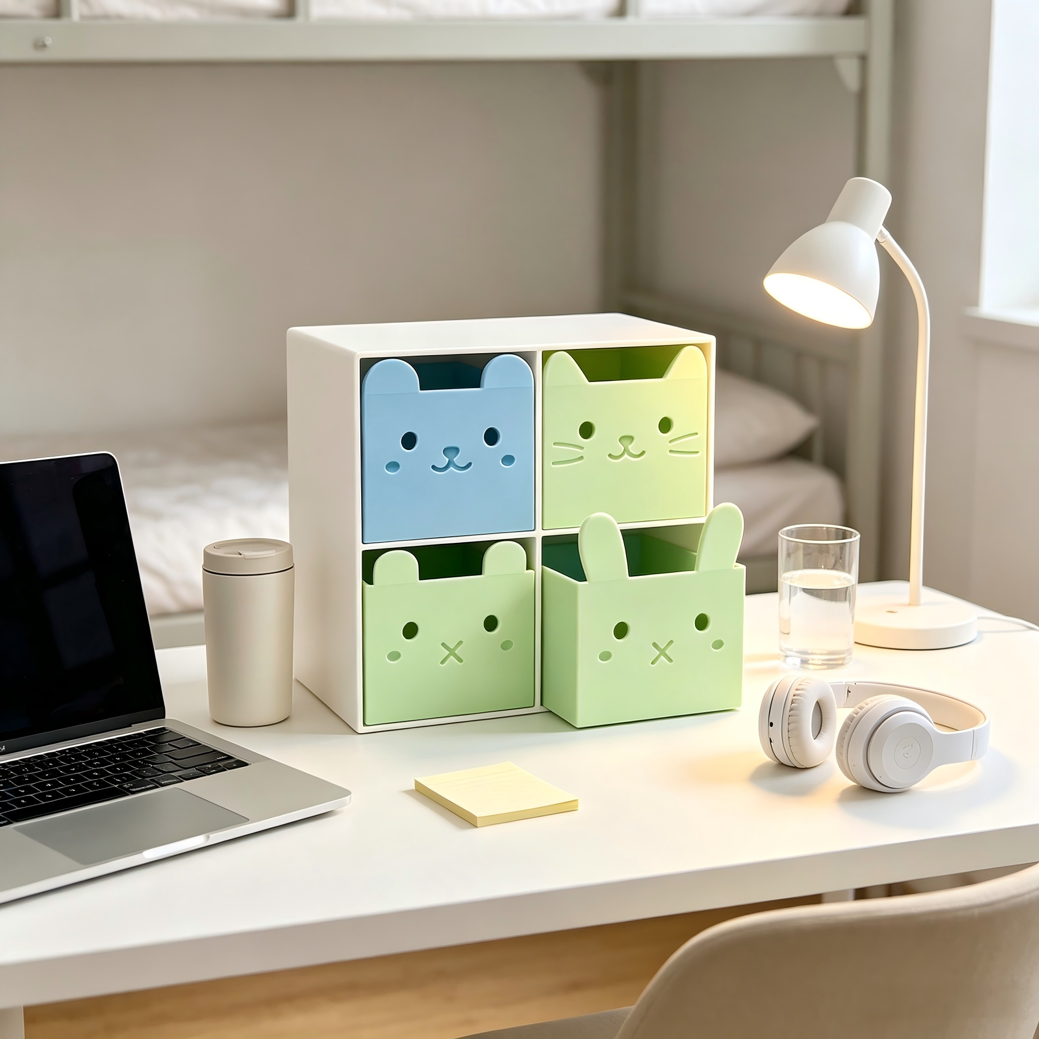 Desktop Storage 3D Printed Decor Modular Interlocking Structure Box For Kid Room