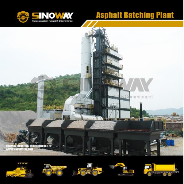 SINOWAY Mobile Batching Plant 80T/H Prouduction Capacity 280KW General Power