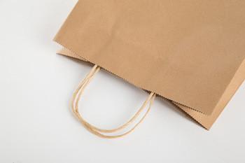 Sacos feitos sob encomenda do presente do papel do logotipo, Eco - saco de papel amigável com punhos