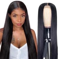 A densidade 13x6 HD de 250% ata o cabelo humano reto do osso frontal da peruca para mulheres negras