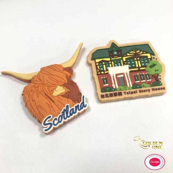 Wholesale Custom Logo Stylish 3D PVC Promotional Decorative Refrigerators Magnet Soft Rubber Fridge Magnets With Bottle Opener