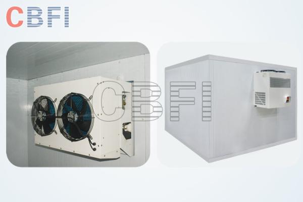 Walk In Cold Storage Blast Chiller Freezer With Color Steel , Stainless Steel Panels