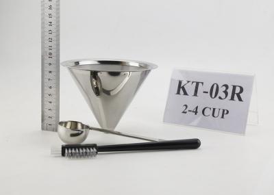 Christmas Gift Stainless Steel Coffee Dripper With Cup Stand 125g Weight