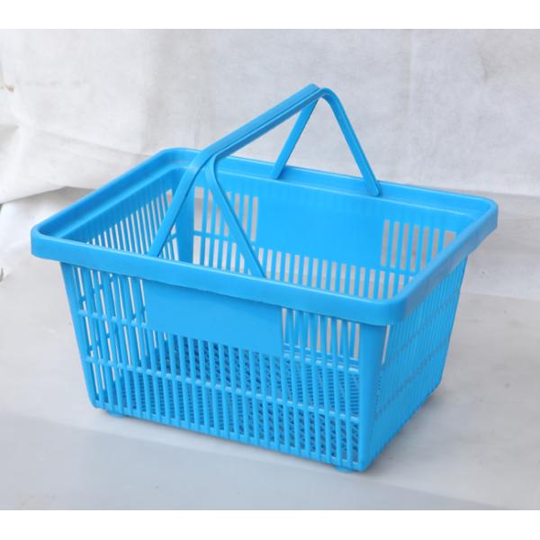 Корзины бакалеи корзины 28L вагонетки HDPP пластиковые с ручками