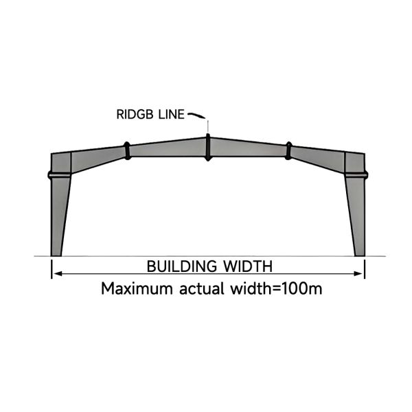 1000 Square Meter Prefabricated Ready Made Steel Structure Warehouse Building for Food Factory