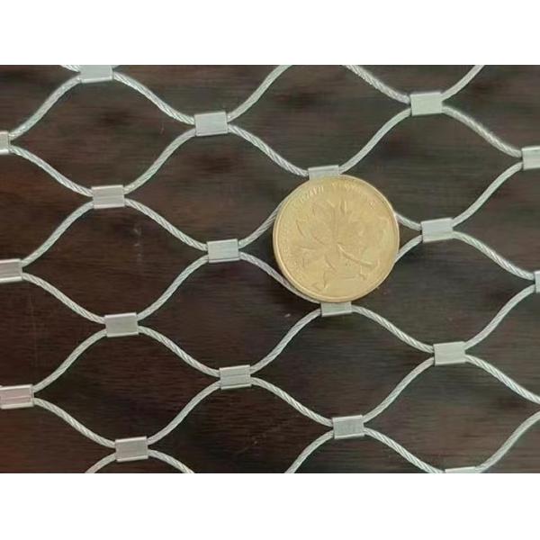 30*30 Stainless Steel Aviary Rope Netting Oxidized Black Aviary Fencing Mesh
