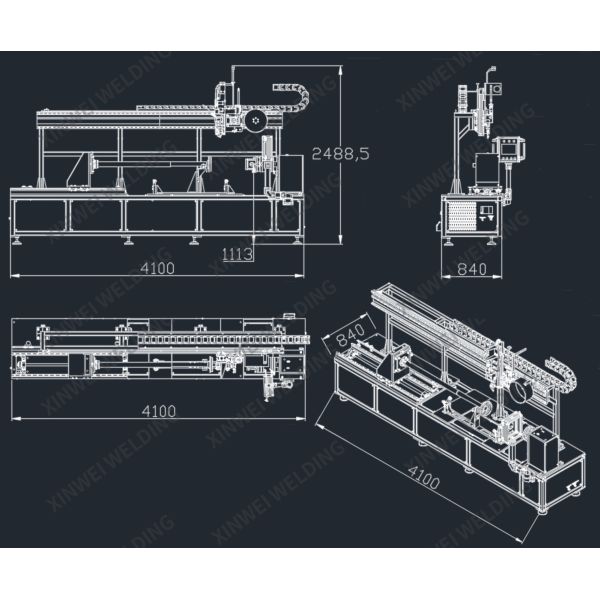 Automatic Fiber Laser Tube Welding Machine for Stainless Steel and Aluminum Pipe