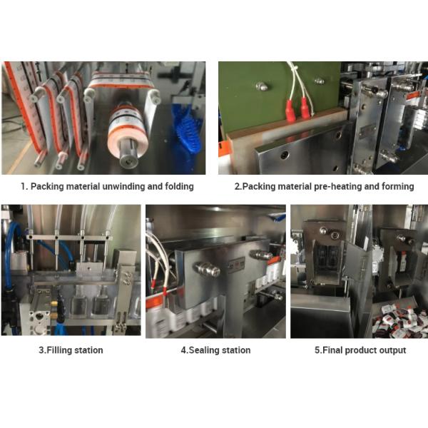 Stand Up Pouch Plastic Ampoule Filling Machine , Plastic Ampoule Packaging Machine