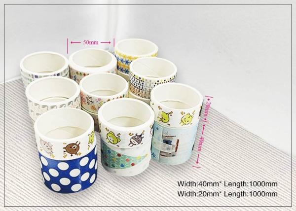 Custom Printed Eco Friendly 5m Long Antistatic Decorative Washi Tape
