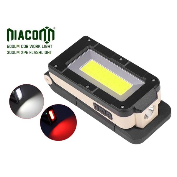 COB Rechargeable Led Headlamp , Magnet Base Led Headlamp Flashlight PVC Material