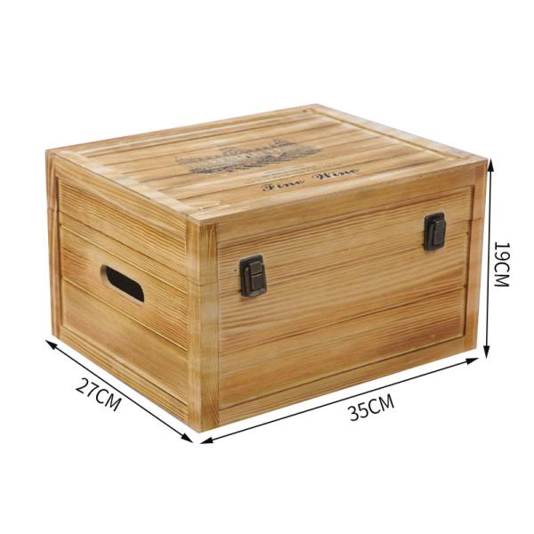 2-6 Bottles Solid Wood Wine Box for Gift Custom Order Accepted Immediately