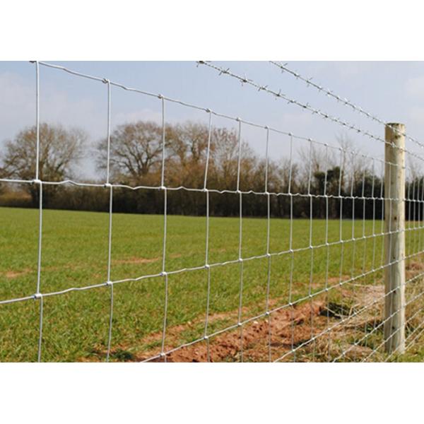 Galvanized Grassland Farm Fence / Field Fence Wire For Sheep And Cattle