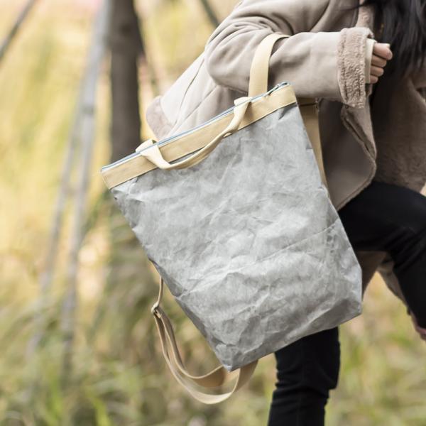 Durable Kraft Paper Tyvek Tote Handbag Eco Friendly Custom Printed Fashion Personalized Waterproof Messenger Bag High Quality Tyvek Tote Bag