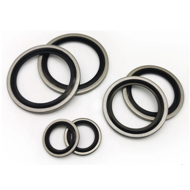 Self Centralising 304 Stainless Steel Dowty Seal Gasket NBR Rubber Bonded Seal Washer