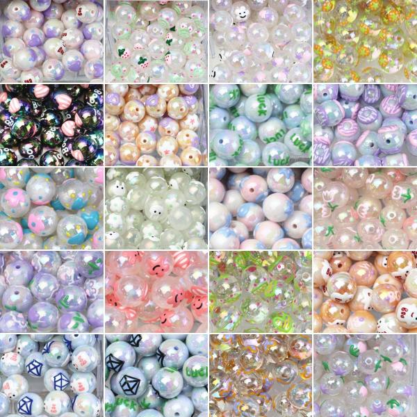 Коренастый гамбол розовый цвет объемные жевательные резинки бусины акриловые свободные бусины для ювелирных изделий