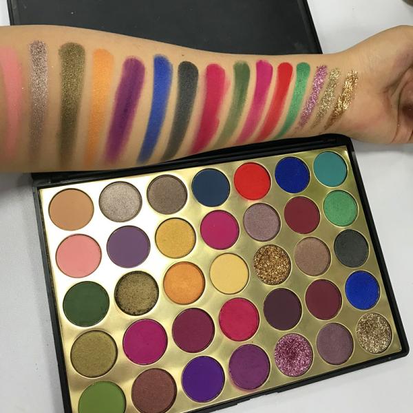 Тени для век макияжа глаза яркого блеска 35 наборов макияжа косметик ОЭМ формы порошка цветов