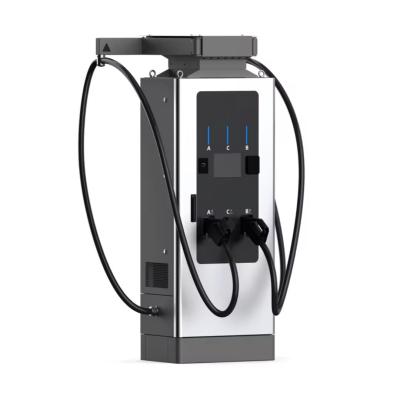 60kW Floor Mounted EV Charger Station High Power Modular Design