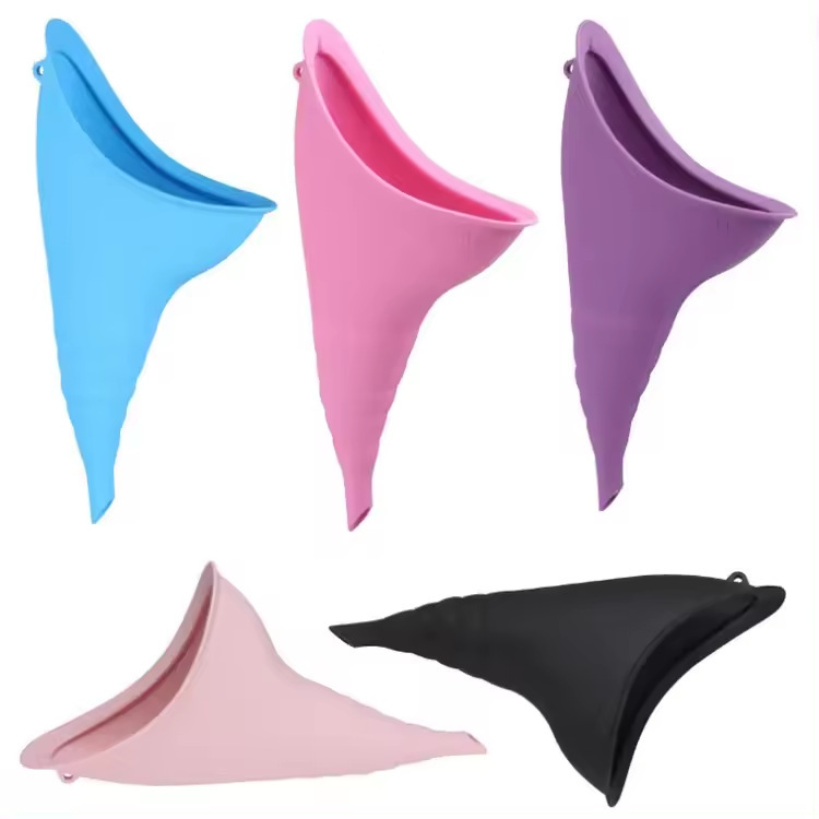 Factory Direct Silicone Toilet for Women, Outdoor Travel Emergency Urine Container (Foldable Standing, Women-specific, Customizable)