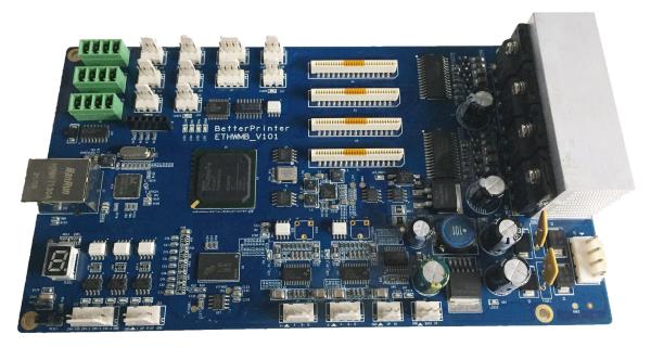 L'utilisation pour le jaillissement dessine panneau principal de jet d'encre d'interface réseau du kit 7610 à plat UV de tableau de commande d'imprimante d'imprimante le double