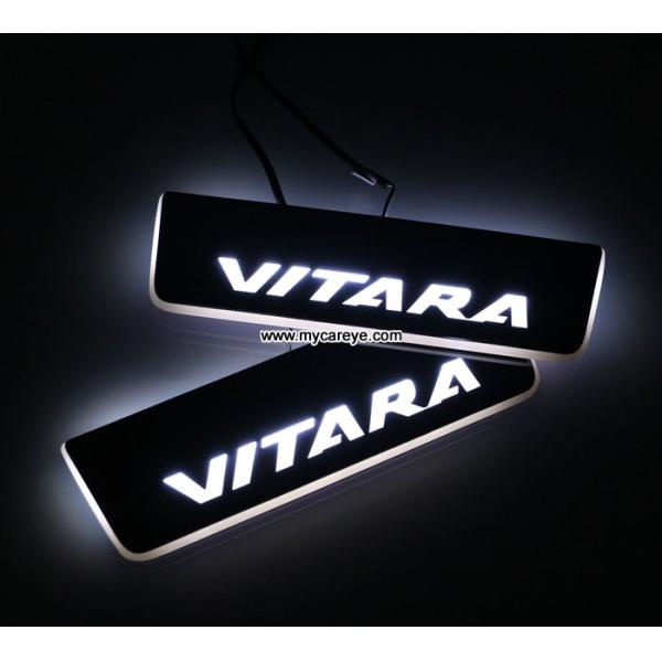 Suzuki Grand Vitara LED door sill plate light moving door scuff Pedal lights