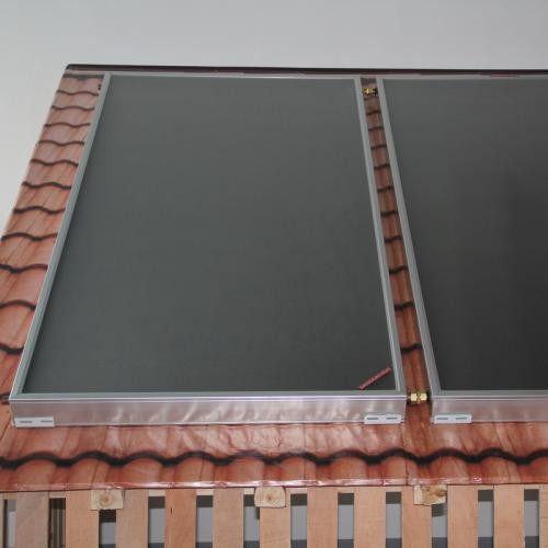 Flat Plate Split Pressurized Solar Water Heater Stainless Steel Outer Tank