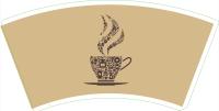 Waterproof PE Coated Paper Cup Fan 280gsm Raw Material Roll Food Grade