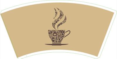 Waterproof PE Coated Paper Cup Fan 280gsm Raw Material Roll Food Grade