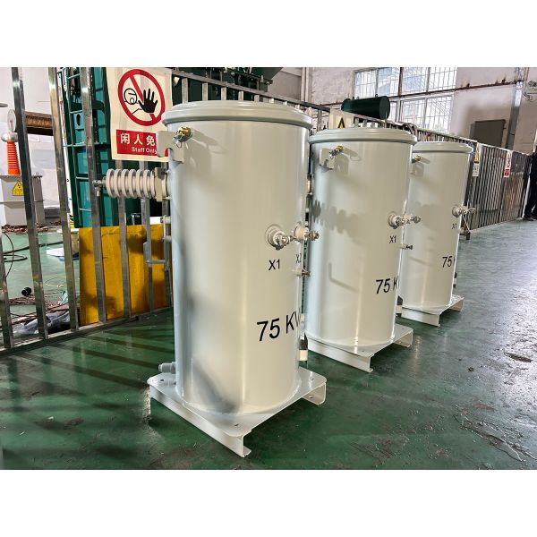 ANSI IEEE Standards 75KVA Single Phase Pole Mounted Transformer Oil Immersed 6900V to 460V UL cUL Certified