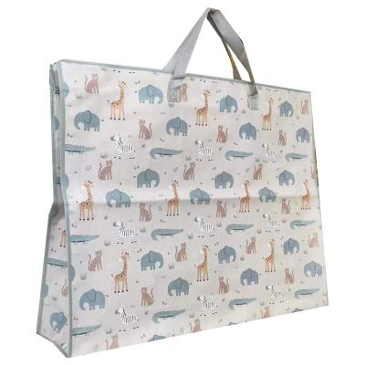 Medium Shopping Bag Polypropylene Laminated Woven Bags Customized Design