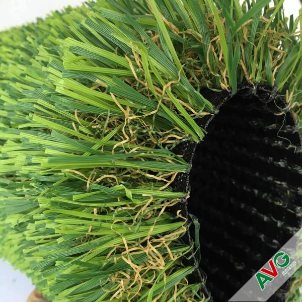 Decorative Leisure Artificial Grass Carpet / Landscaping rugs 18700Dtex 8 Years Warranty
