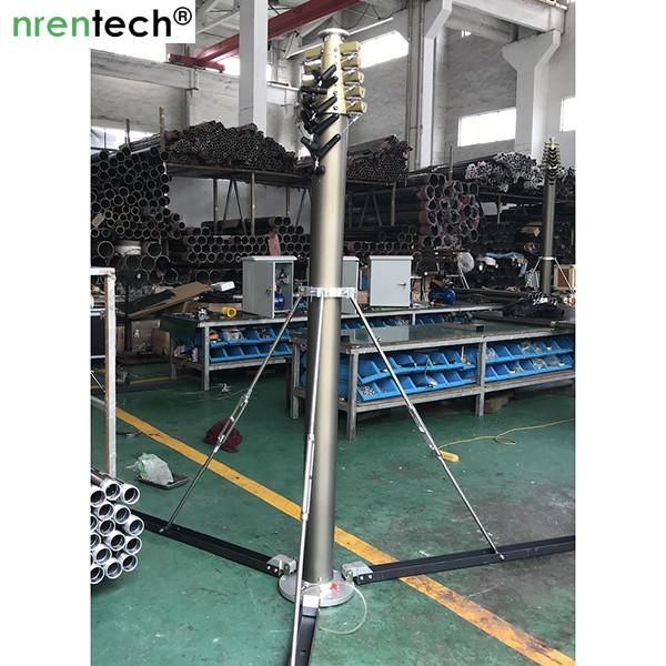 9m lockable pneumatic telescopic mast 70kg payloads NR-2200-9000-70L