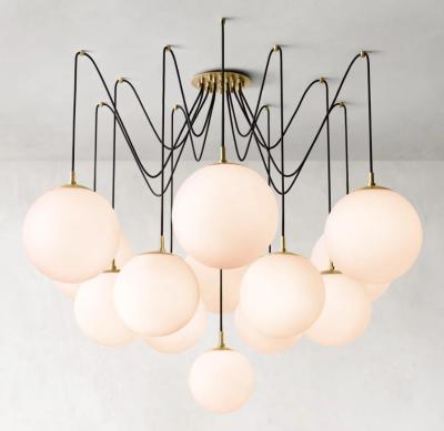 RH Iluminação Vidro Níquel Cristal Lustreiros Com Quadro de Latão