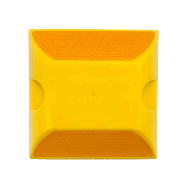100 * 100 * 18mm Plastic Road Reflectors Double Side Road Safety Reflectors