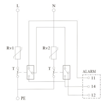 MYS5-385/20-2P(NS) Class II Surge Protective Device (SPD)