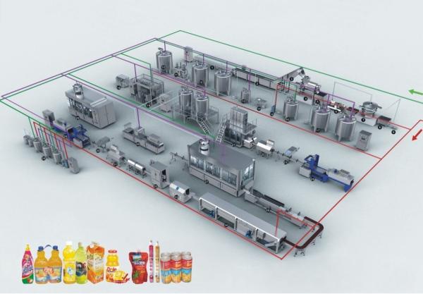 Juice filling machine by china/Concentrate fruit juice juice production line 1000-8000LPH