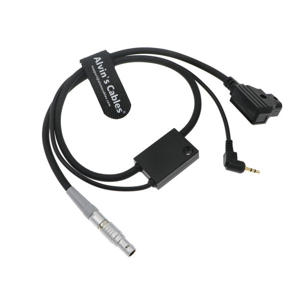 Alvin's Cables Run Stop Cable for ARRI cforce RF| cmotion cPRO Motor for Canon C500/C300 Camera CAM 7 Pin to LANC+D-tap