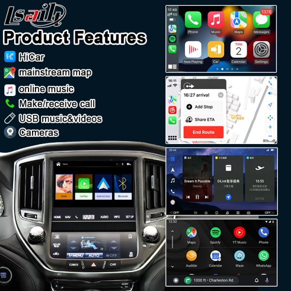 Apple CarPlay Interface for Crown S210 AWS210 GRS210 GWS214 GWS215 Majesta Athlete Royal Saloon Integrated Android Auto, Reverse Camera, AC Climate