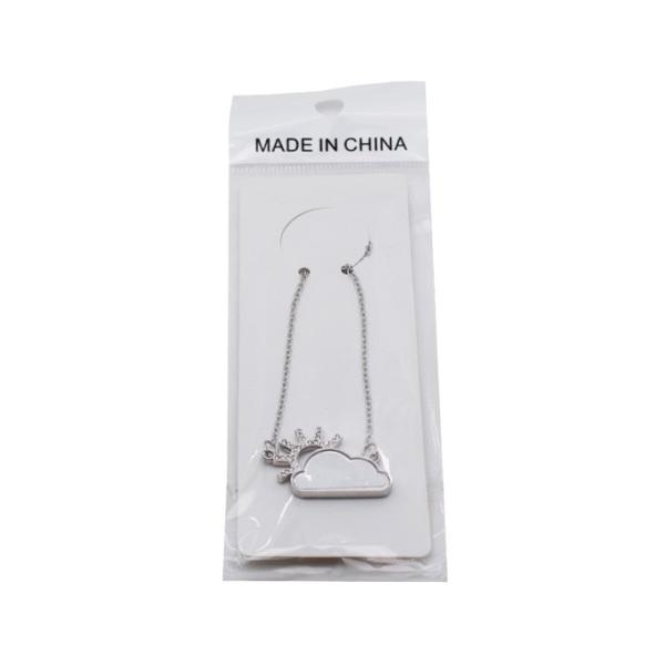 DIY Printing Silver Blank Sublimation Cloud Photo Necklace For Valentine'S Day Gifts Custom Picture Necklace